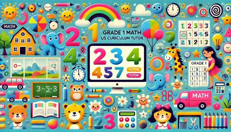 Online Grade 1 Math Tutor from India for USA